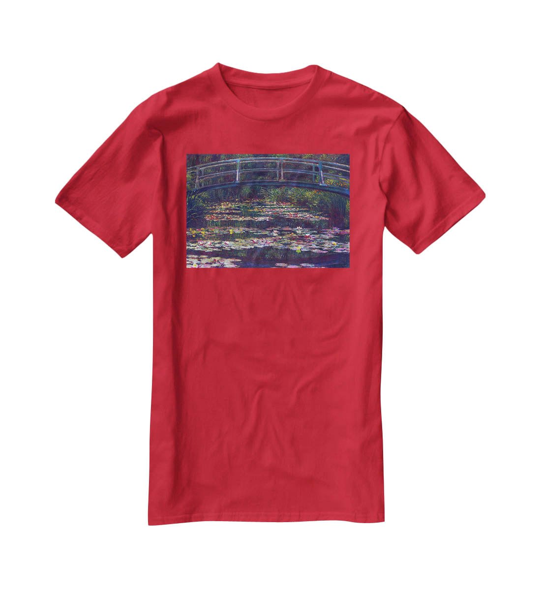 Water Lily Pond 5 by Monet T-Shirt - Canvas Art Rocks - 4