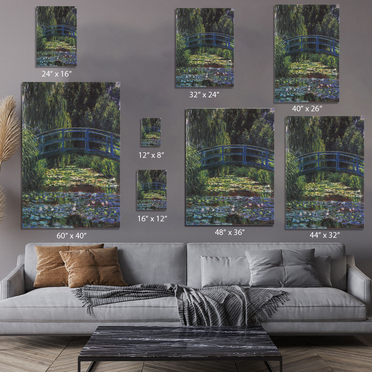 Water Lily Pond 6 by Monet Canvas Print or Poster - Canvas Art Rocks - 7