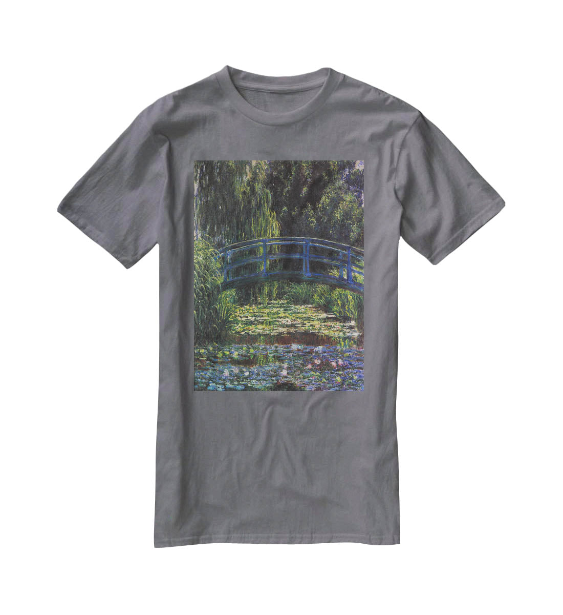 Water Lily Pond 6 by Monet T-Shirt - Canvas Art Rocks - 3