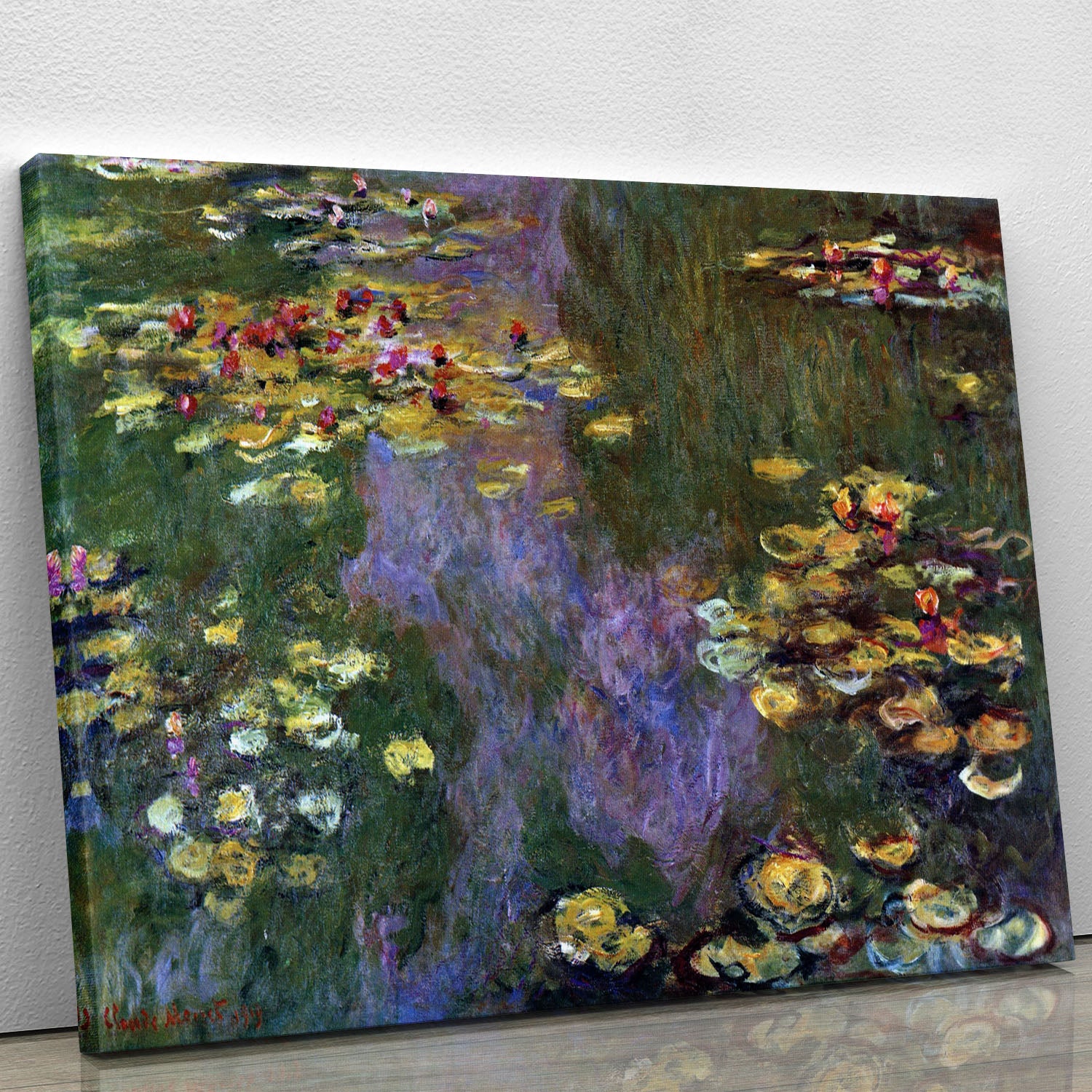 Water Lily Pond Giverny by Monet Canvas Print or Poster - Canvas Art Rocks - 1