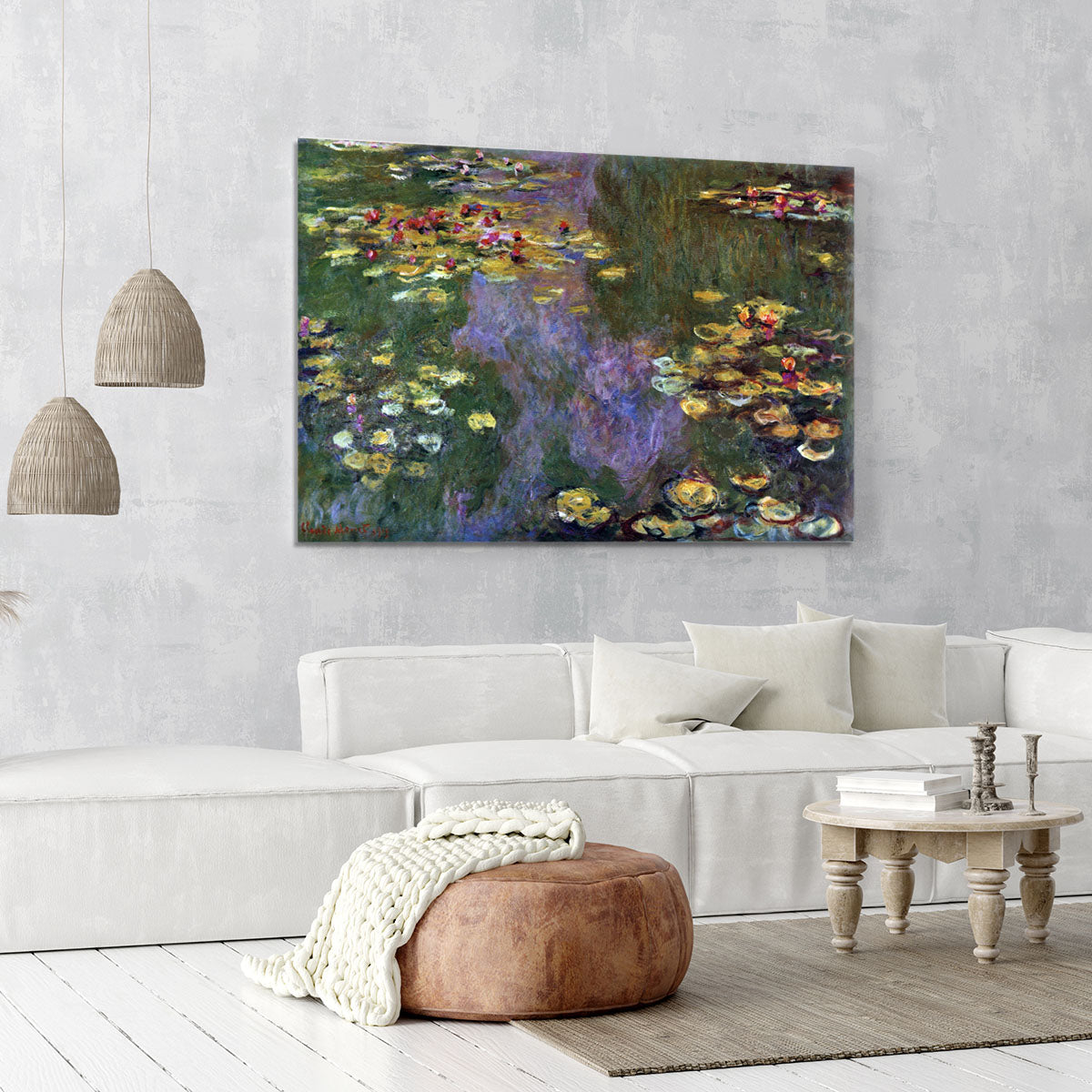 Water Lily Pond Giverny by Monet Canvas Print or Poster - Canvas Art Rocks - 6