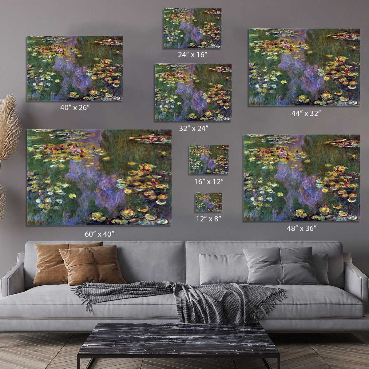 Water Lily Pond Giverny by Monet Canvas Print or Poster - Canvas Art Rocks - 7
