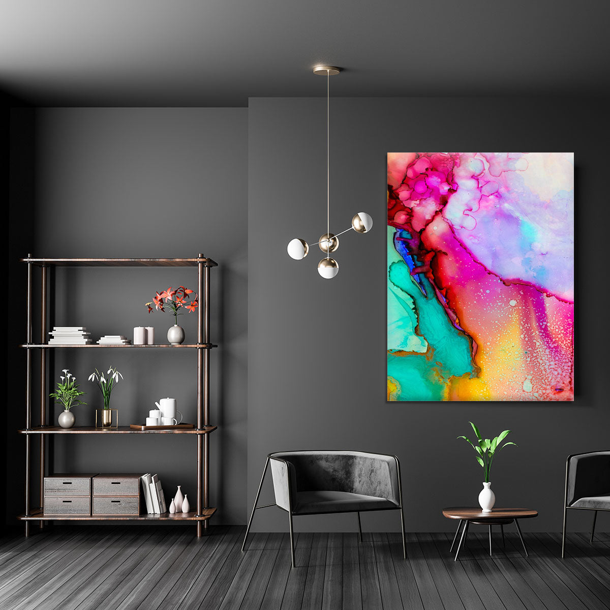 Water Painting Version 2 Canvas Print or Poster - Canvas Art Rocks - 5