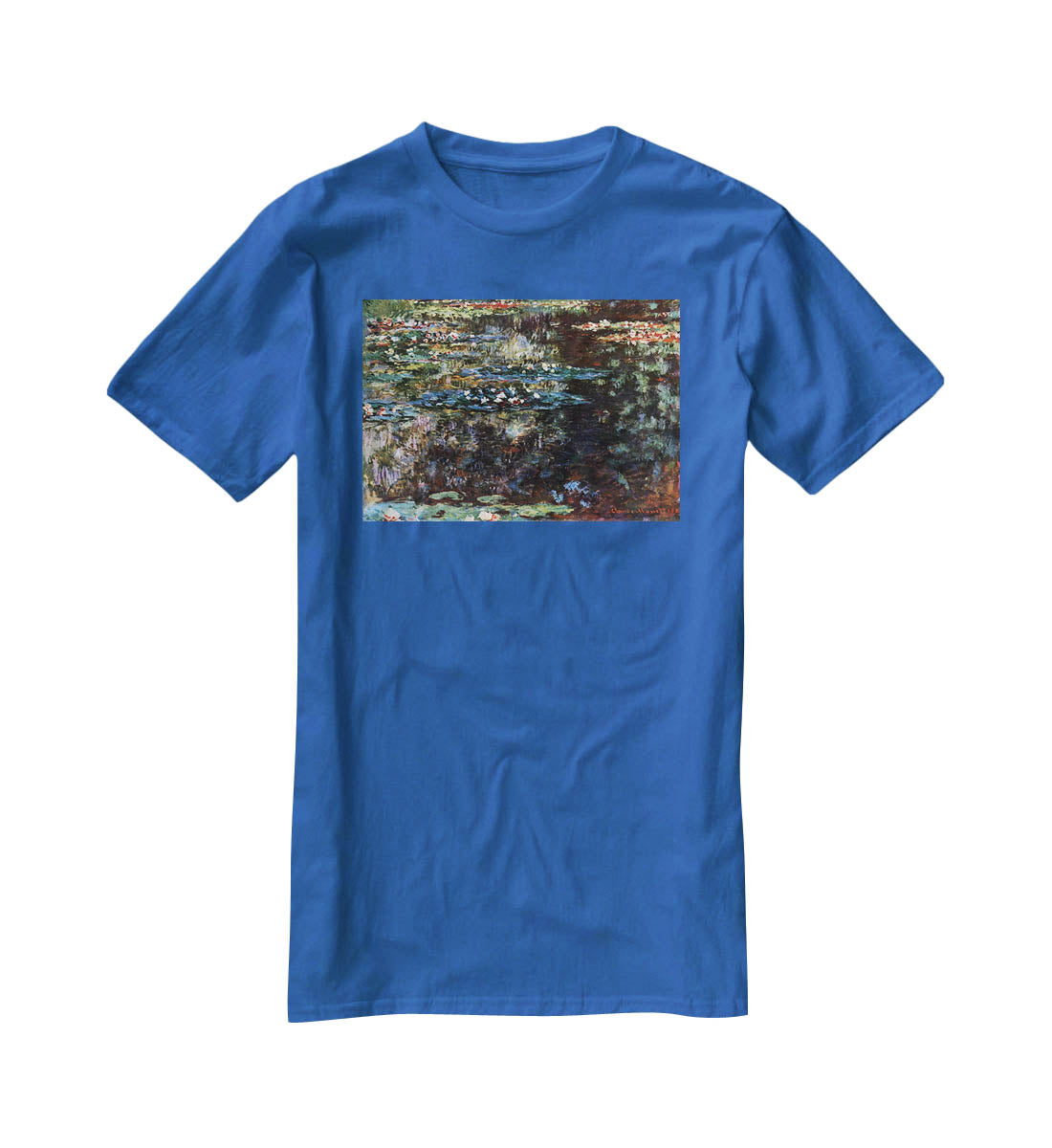 Water garden at Giverny by Monet T-Shirt - Canvas Art Rocks - 2
