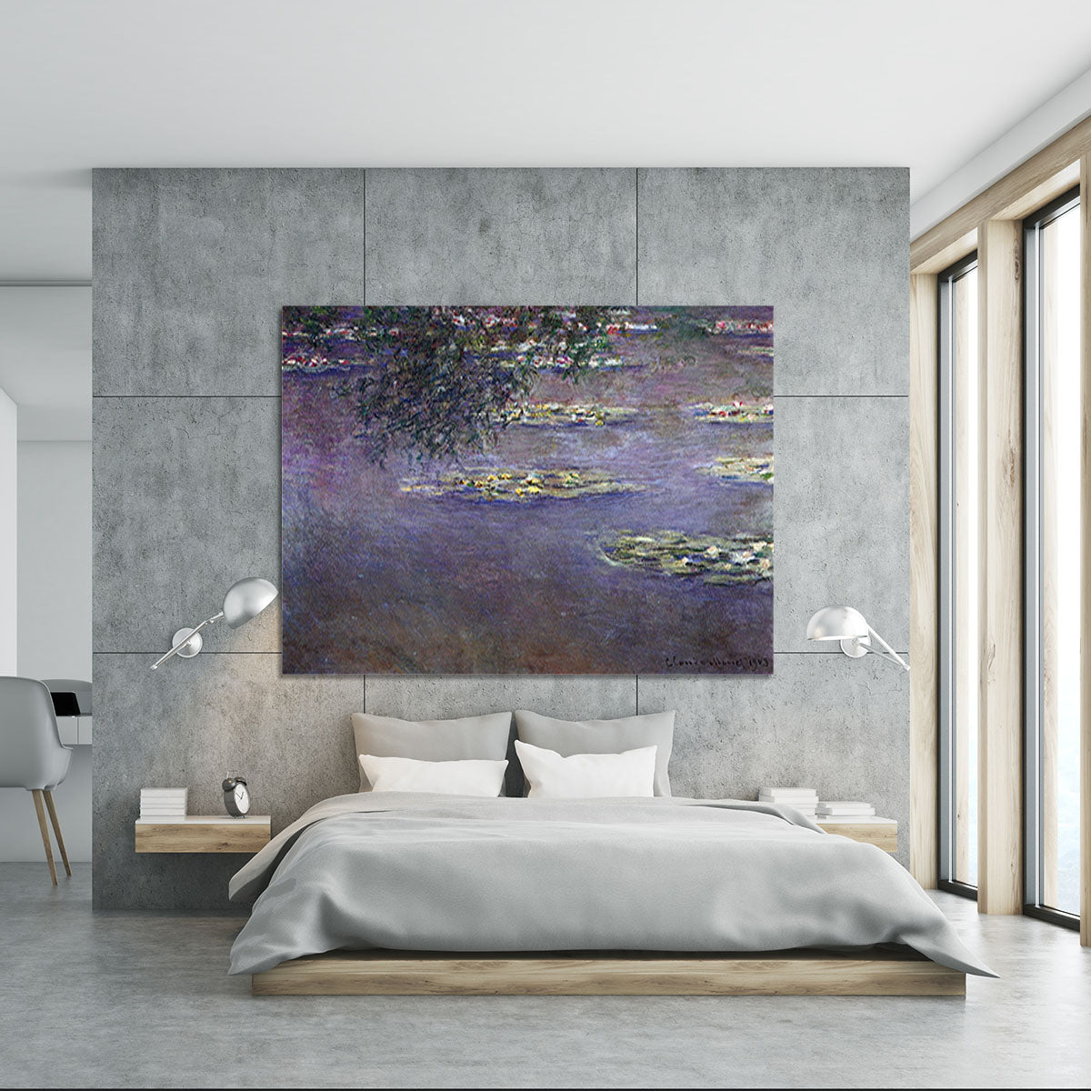 Water lilies water landscape 1 by Monet Canvas Print or Poster - Canvas Art Rocks - 5