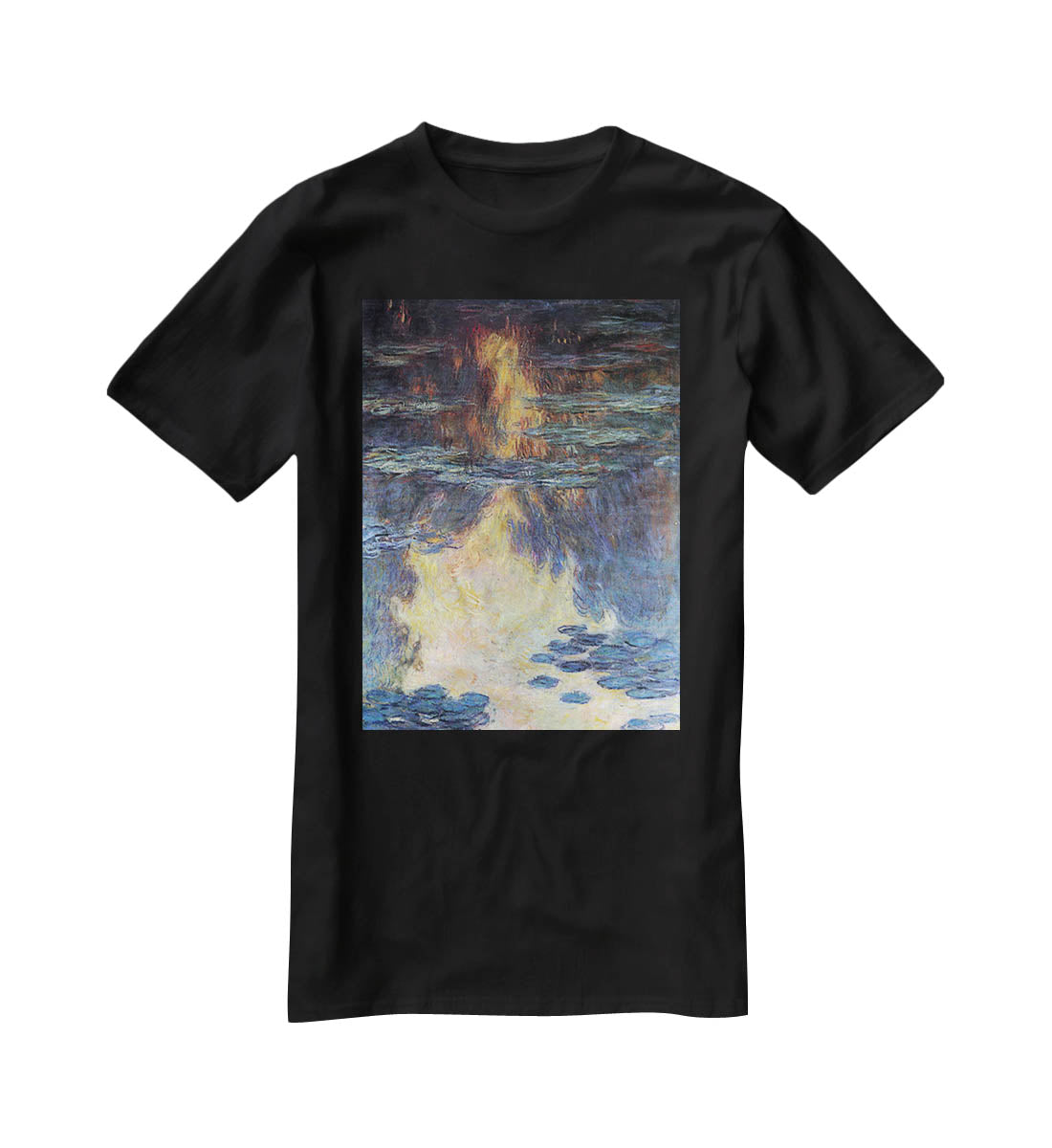 Water lilies water landscape 2 by Monet T-Shirt - Canvas Art Rocks - 1