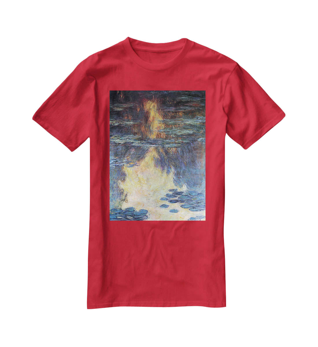 Water lilies water landscape 2 by Monet T-Shirt - Canvas Art Rocks - 4