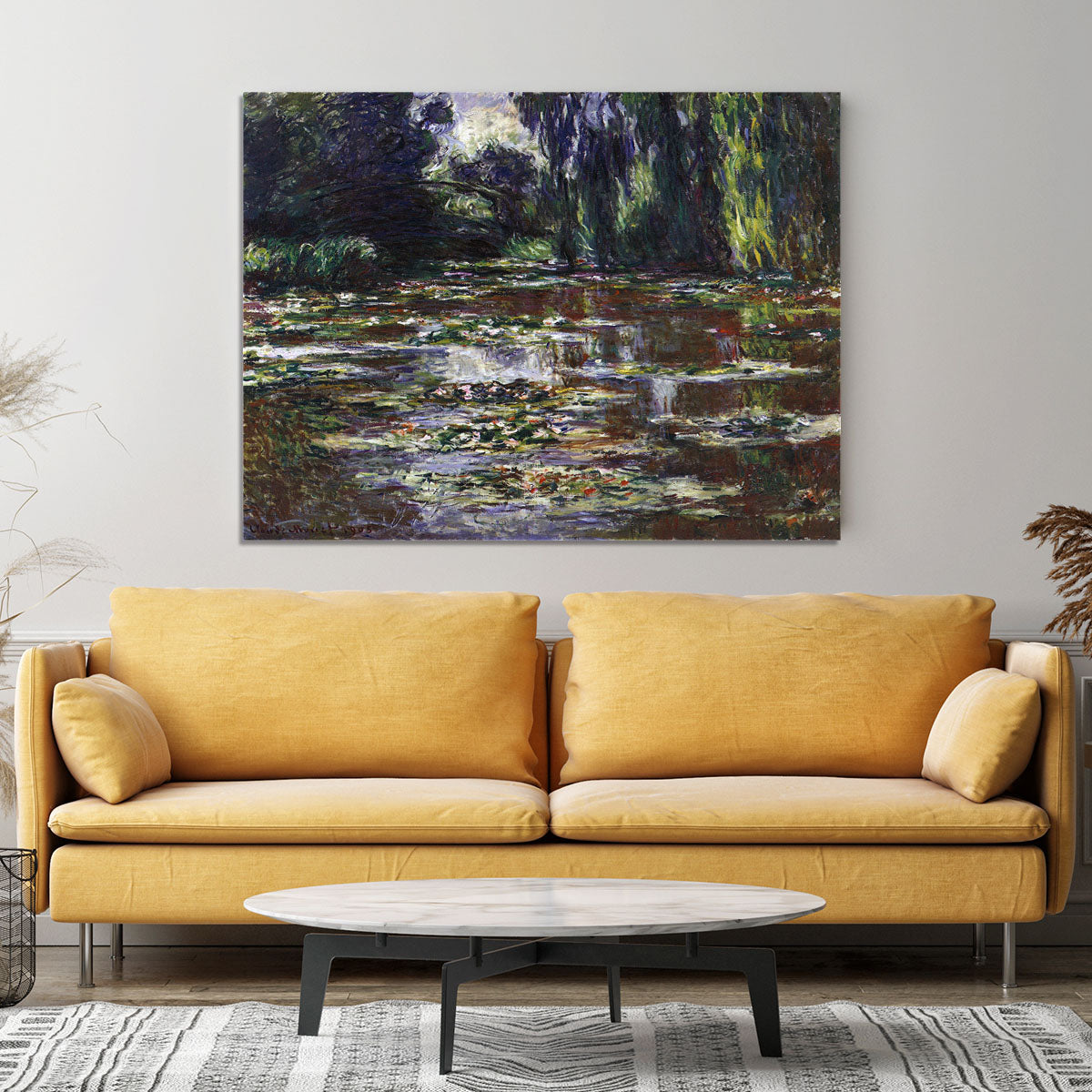 Water lilies water landscape 3 by Monet Canvas Print or Poster - Canvas Art Rocks - 4