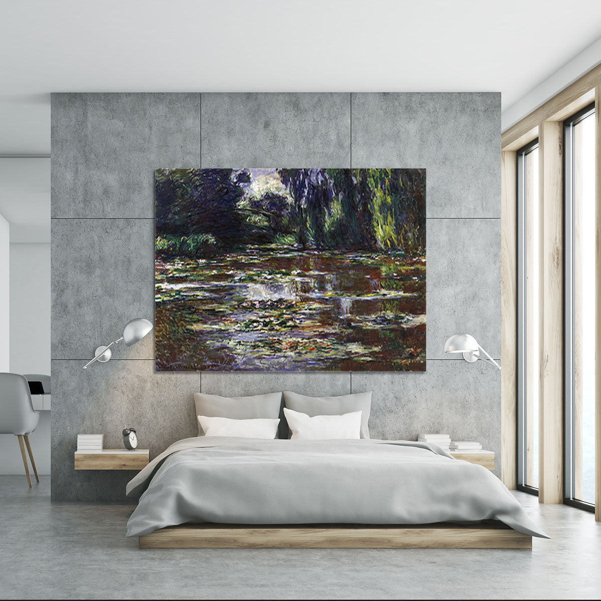 Water lilies water landscape 3 by Monet Canvas Print or Poster - Canvas Art Rocks - 5