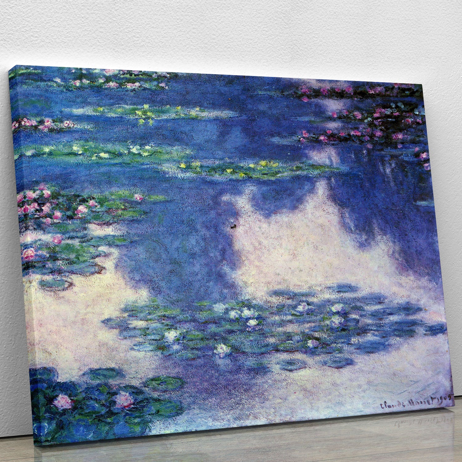 Water lilies water landscape 4 by Monet Canvas Print or Poster - Canvas Art Rocks - 1