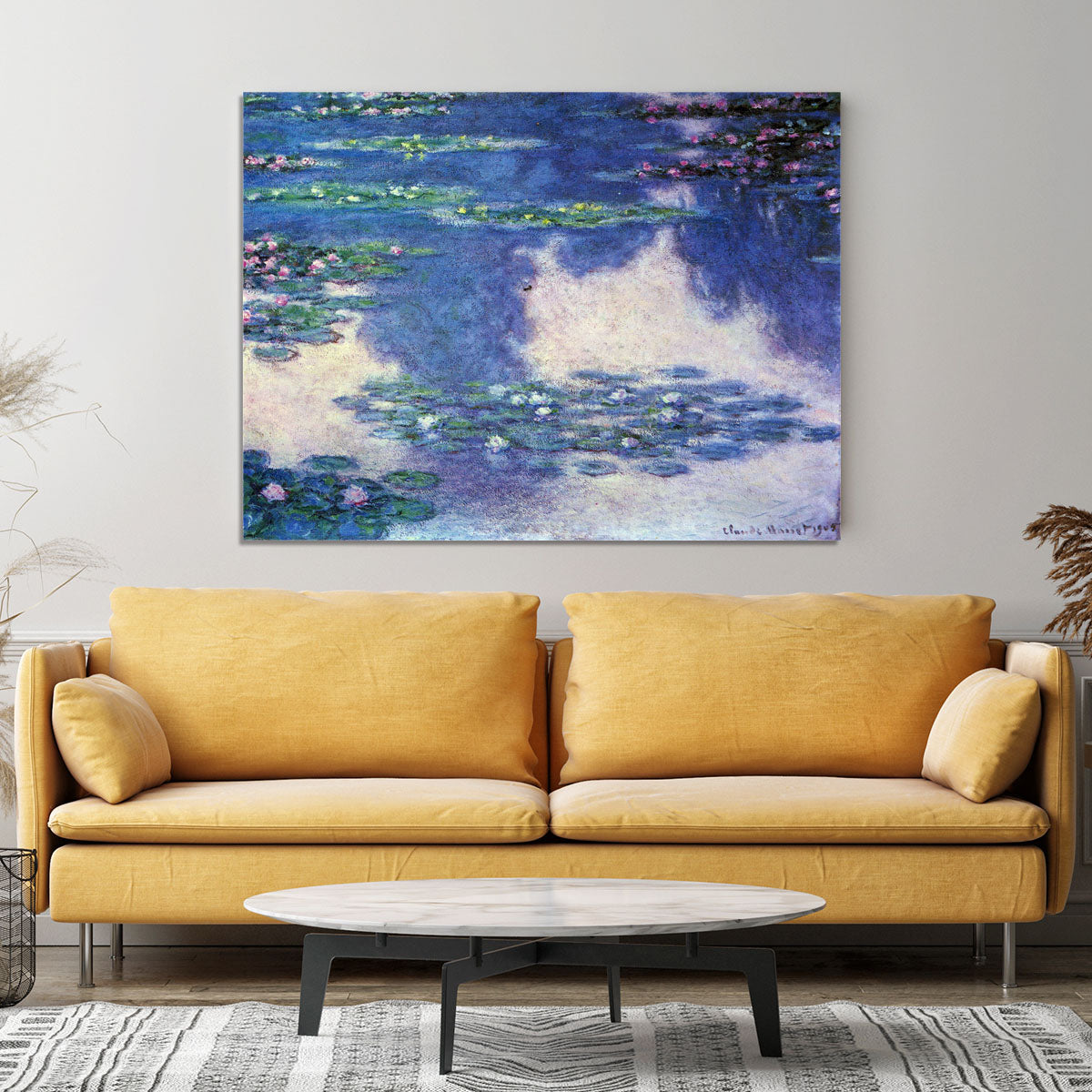 Water lilies water landscape 4 by Monet Canvas Print or Poster - Canvas Art Rocks - 4