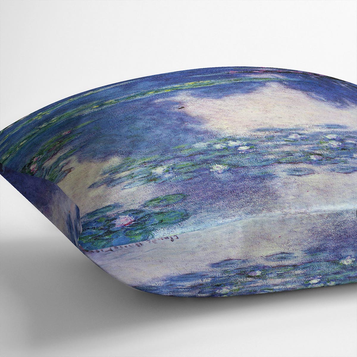 Water lilies water landscape 4 by Monet Cushion