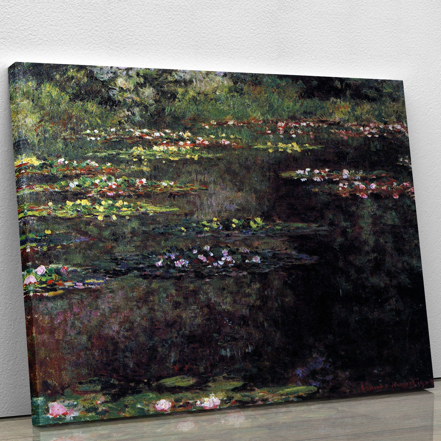 Water lilies water landscape 5 by Monet Canvas Print or Poster - Canvas Art Rocks - 1