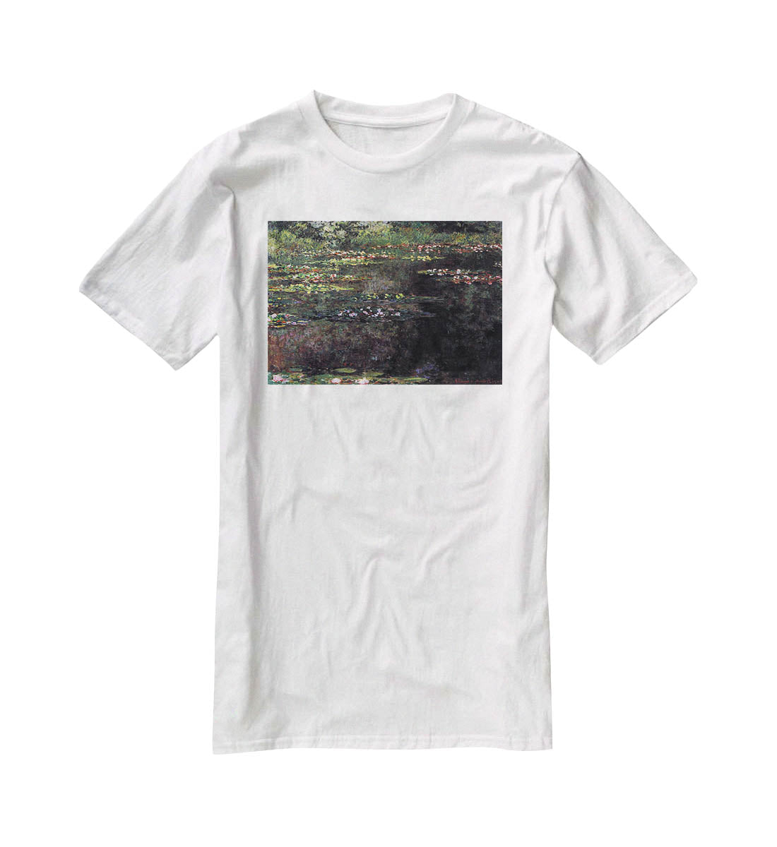 Water lilies water landscape 5 by Monet T-Shirt - Canvas Art Rocks - 5