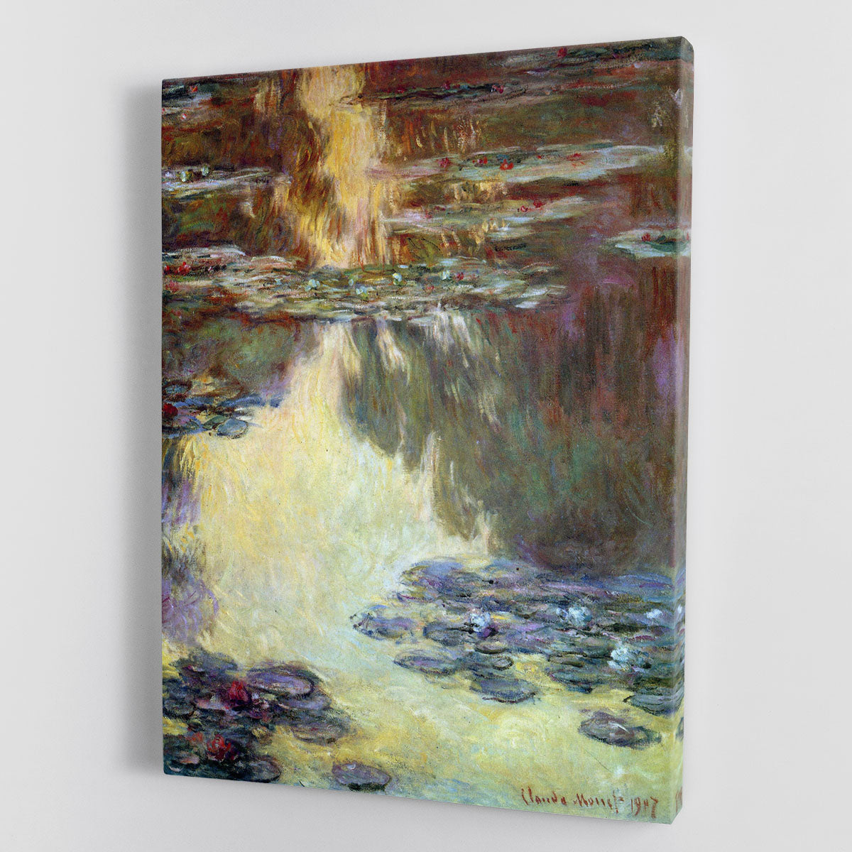 Water lilies water landscape 6 by Monet Canvas Print or Poster - Canvas Art Rocks - 1