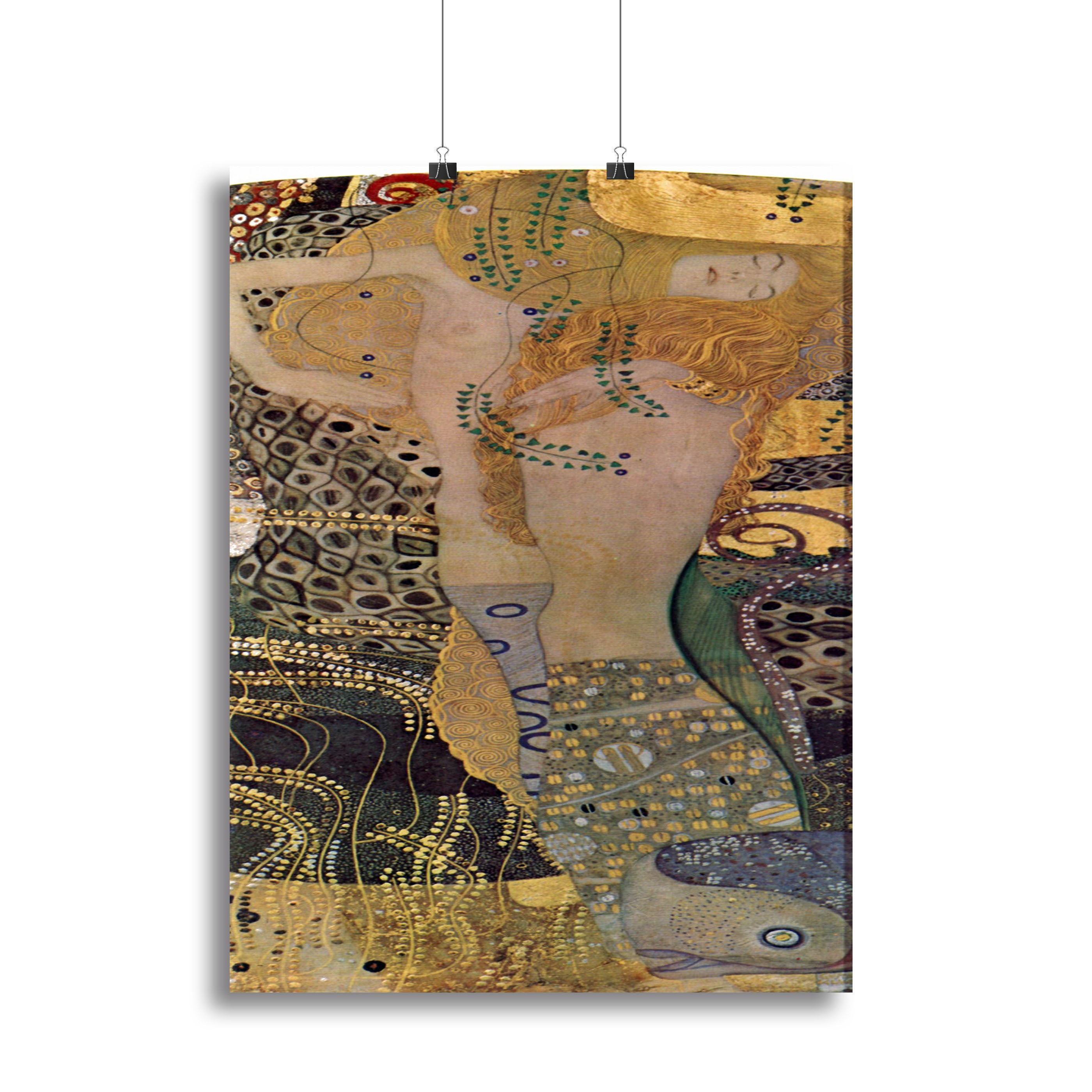 Water snakes friends I by Klimt Canvas Print or Poster - Canvas Art Rocks - 2