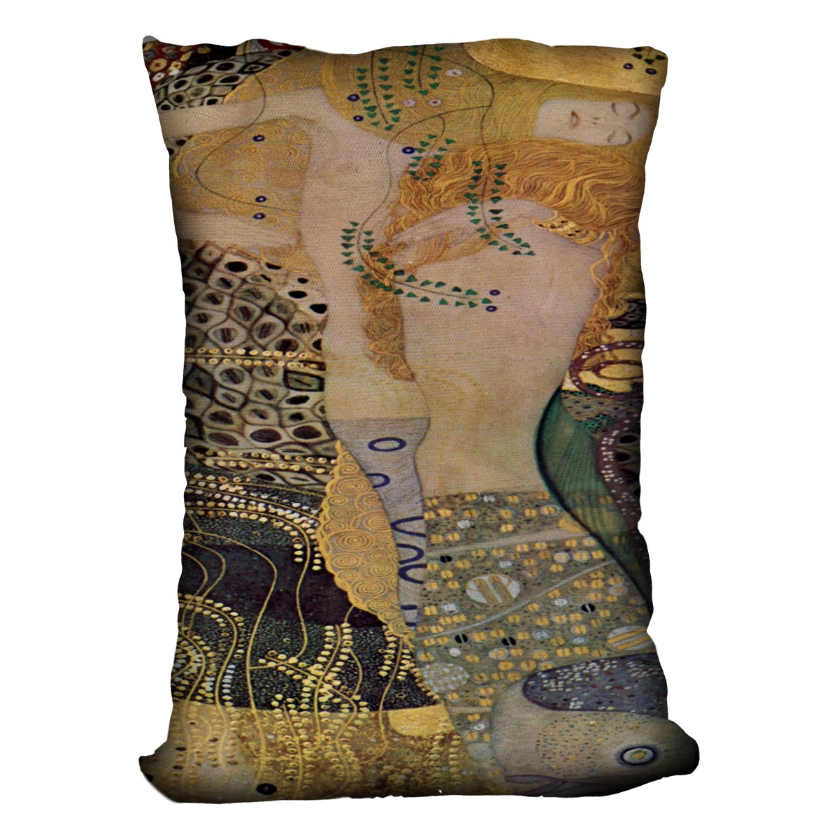 Water snakes friends I by Klimt Cushion