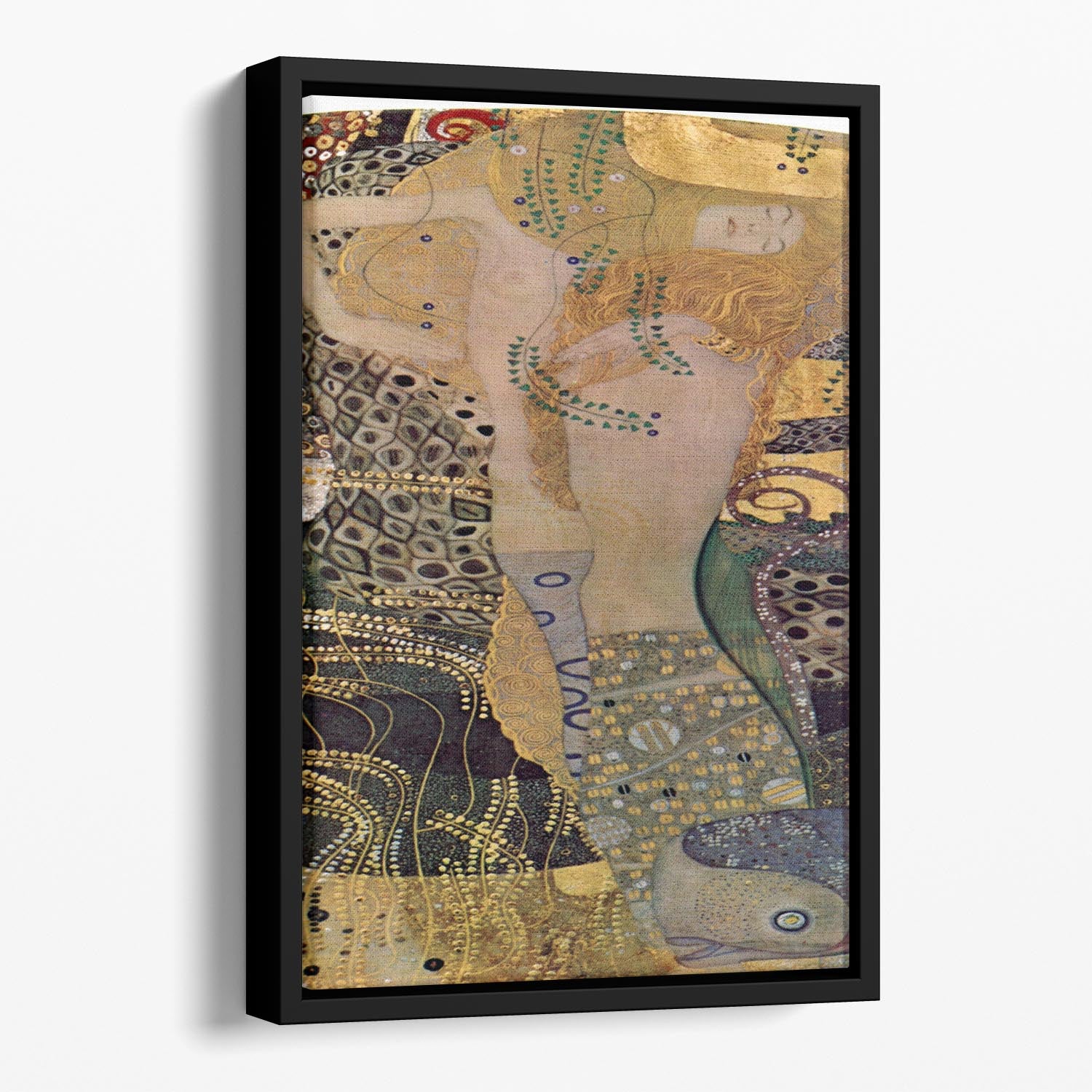 Water snakes friends I by Klimt Floating Framed Canvas