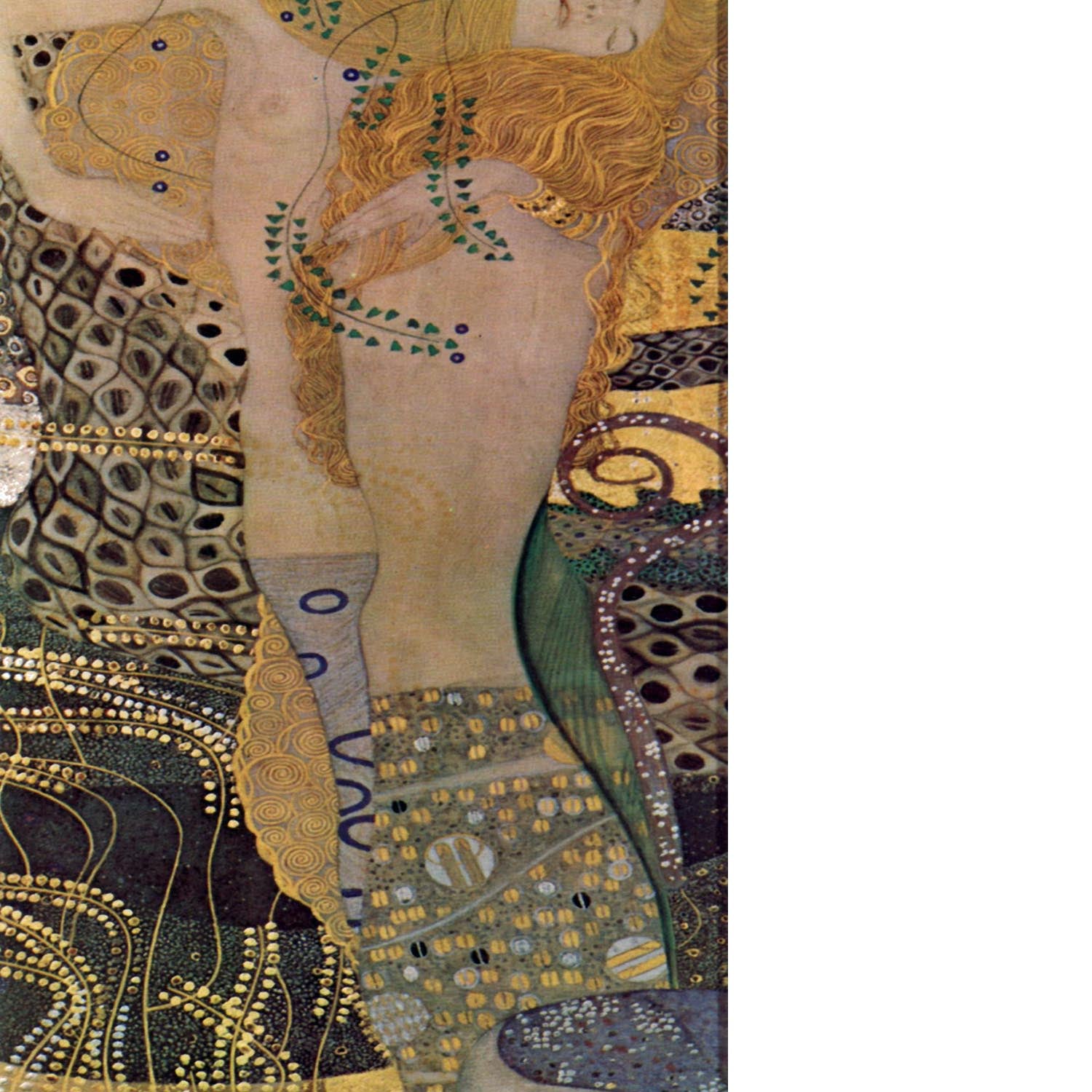 Water snakes friends I by Klimt Floating Framed Canvas