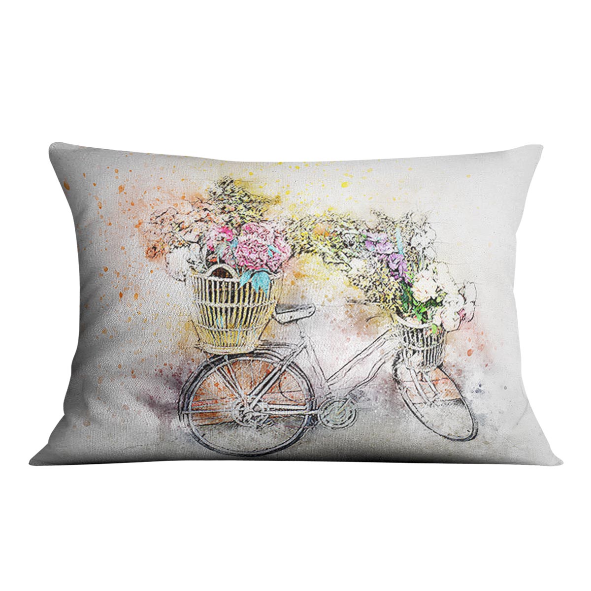 Watercolour Bike Cushion