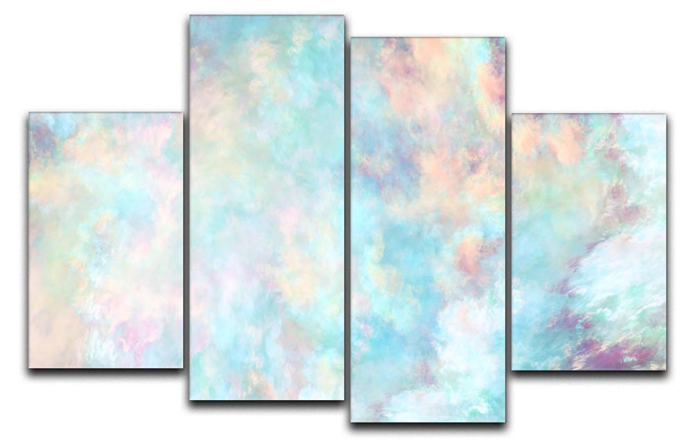 Watercolour Clouds 4 Split Panel Canvas - Canvas Art Rocks - 1