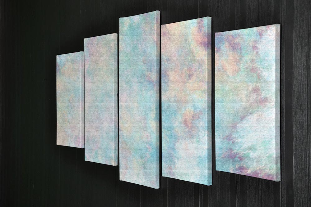 Watercolour Clouds 5 Split Panel Canvas - Canvas Art Rocks - 2