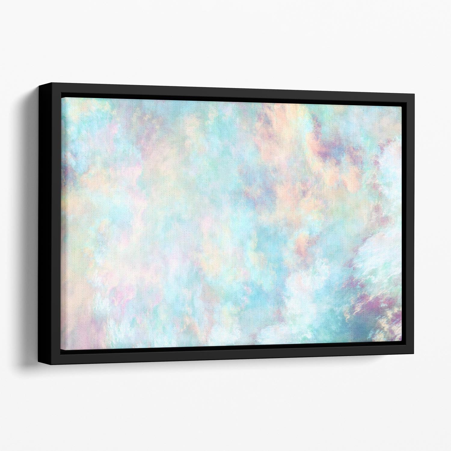 Watercolour Clouds Floating Framed Canvas - Canvas Art Rocks - 1