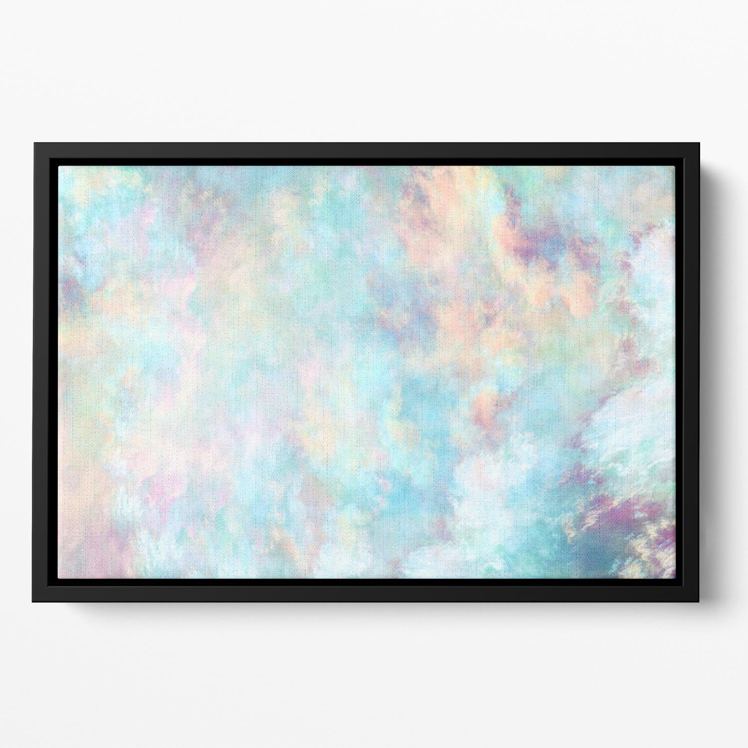 Watercolour Clouds Floating Framed Canvas - Canvas Art Rocks - 2