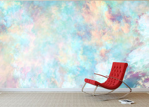 Watercolour Clouds Wall Mural Wallpaper - Canvas Art Rocks - 2