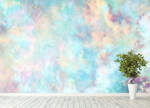 Watercolour Clouds Wall Mural Wallpaper - Canvas Art Rocks - 4