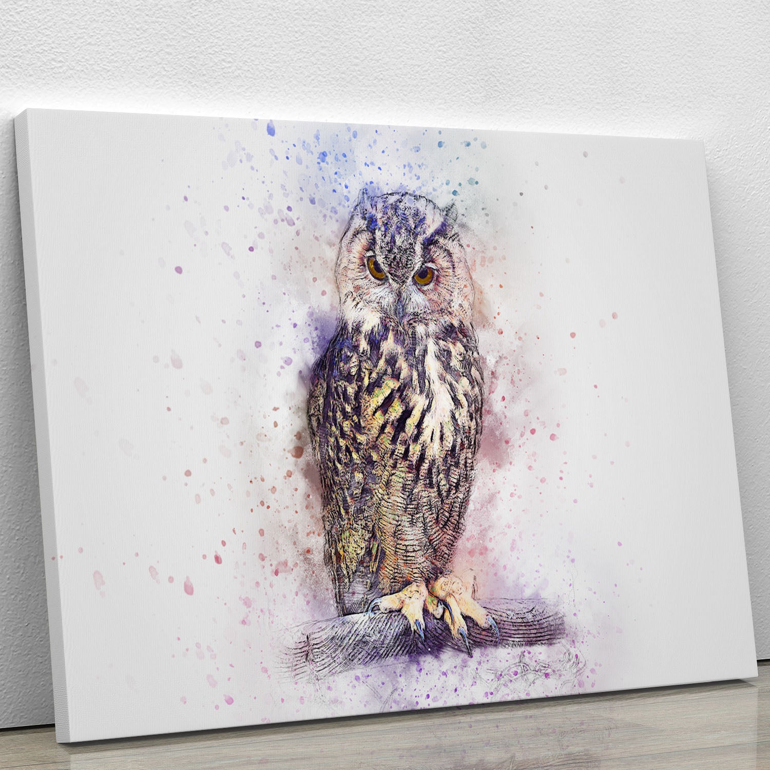 Watercolour Owl Canvas Print or Poster - Canvas Art Rocks - 1
