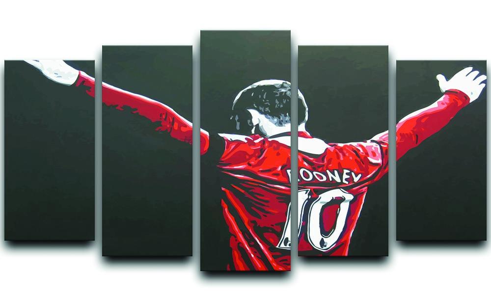 Wayne Rooney 5 Split Panel Canvas - Canvas Art Rocks - 1
