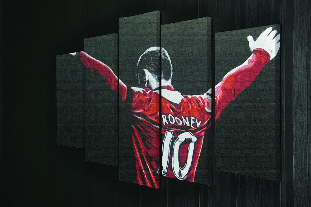 Wayne Rooney 5 Split Panel Canvas - Canvas Art Rocks - 2
