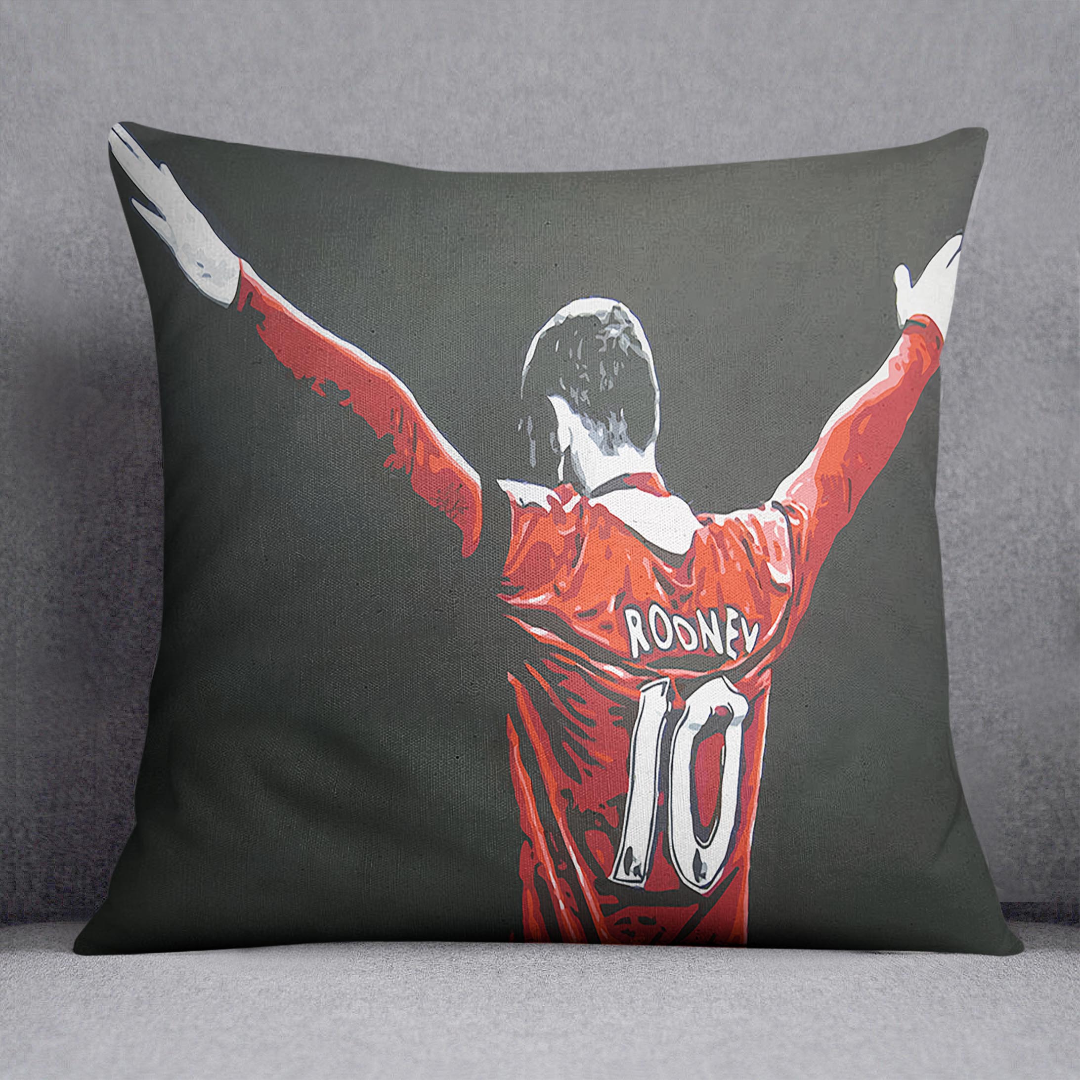 Wayne Rooney Cushion - Canvas Art Rocks - 1