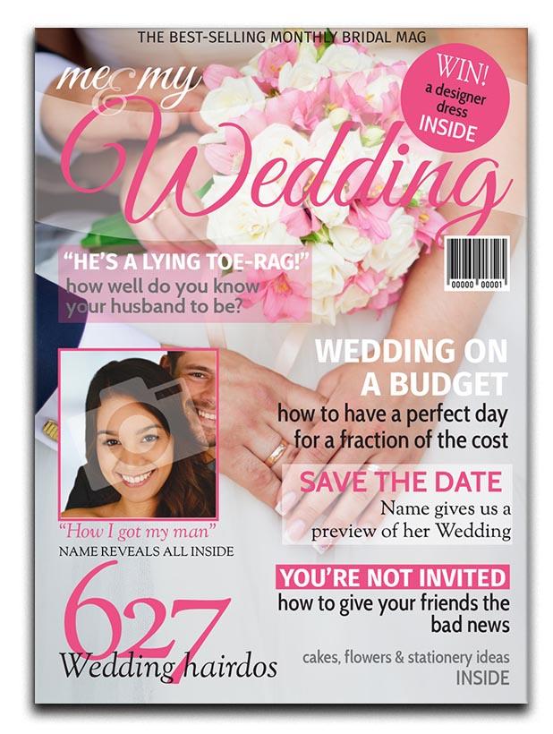 Wedding Magazine Cover Spoof Canvas Print