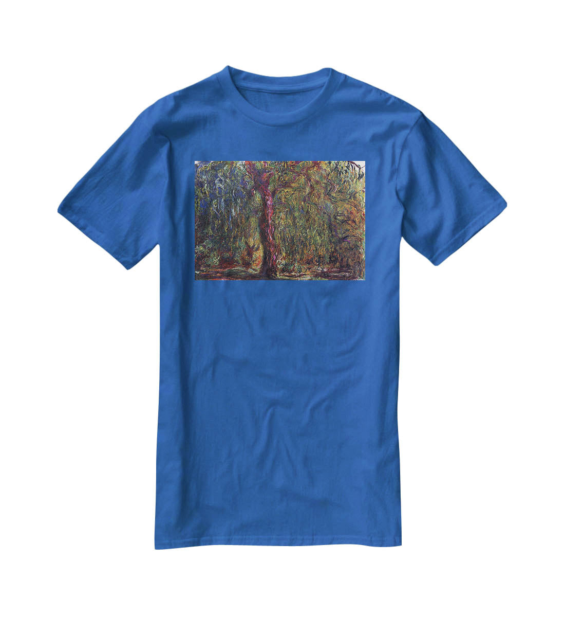 Weeping willow by Monet T-Shirt - Canvas Art Rocks - 2