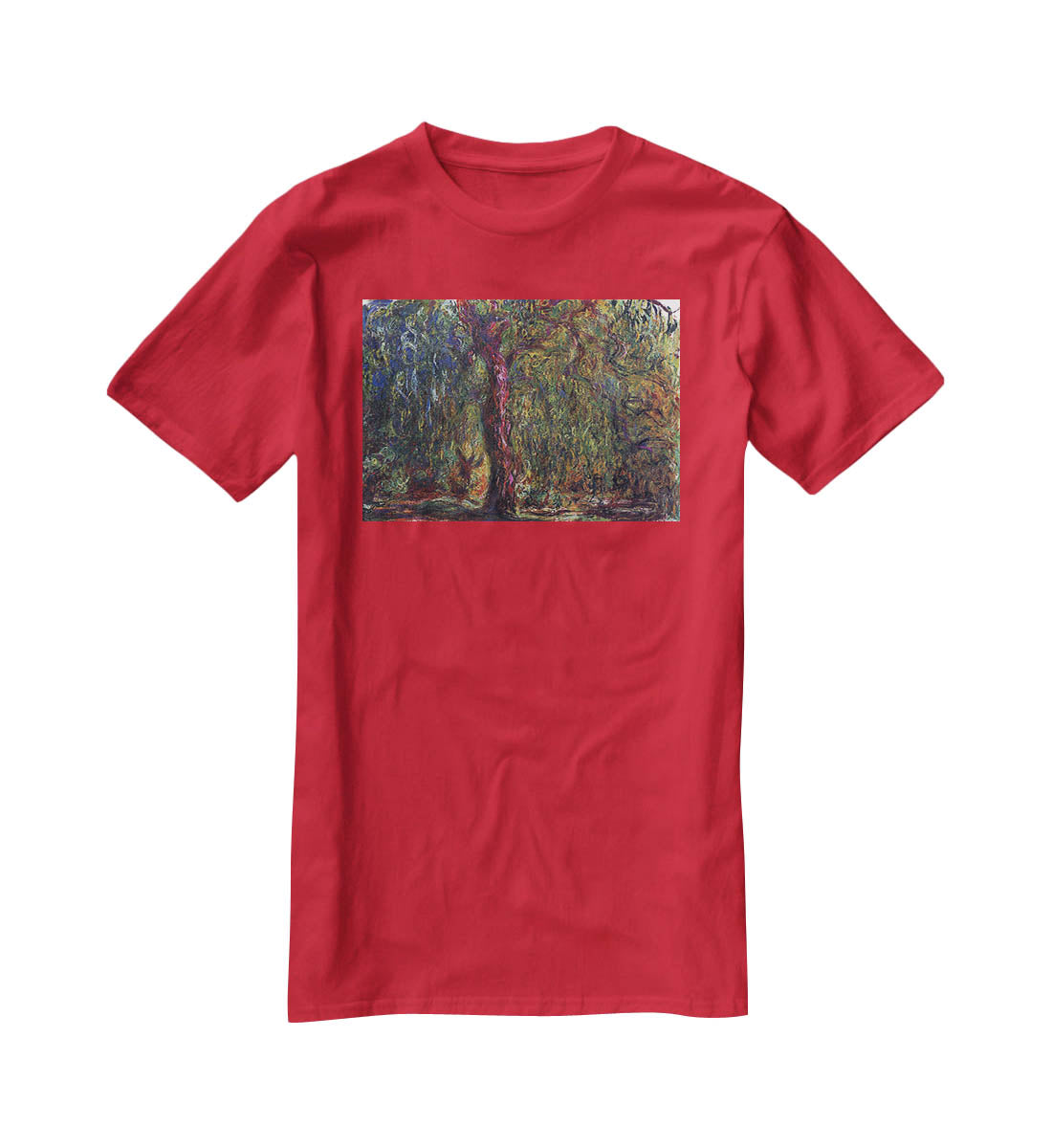 Weeping willow by Monet T-Shirt - Canvas Art Rocks - 4