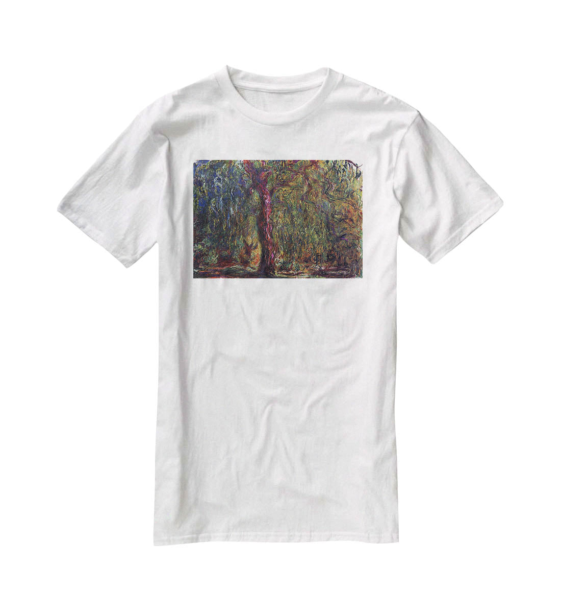 Weeping willow by Monet T-Shirt - Canvas Art Rocks - 5
