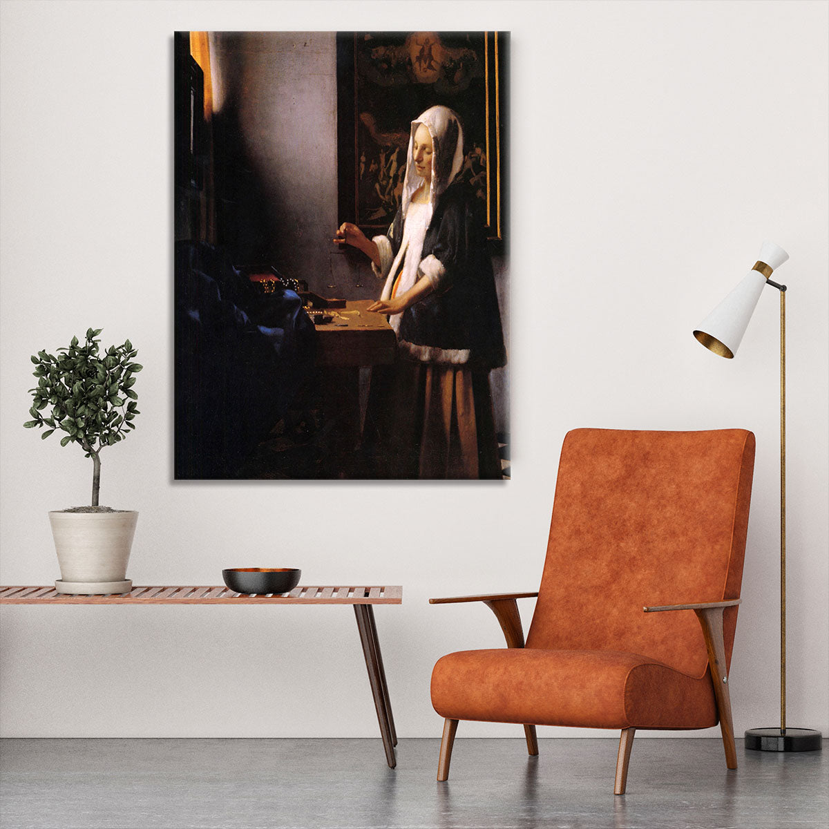 Weights by Vermeer Canvas Print or Poster - Canvas Art Rocks - 6
