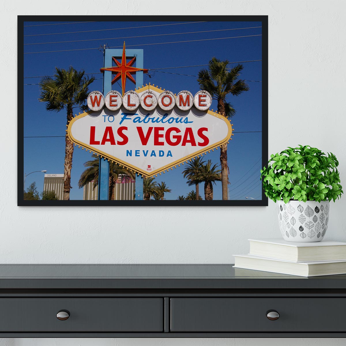 Welcome To Las Vegas Framed Print - Canvas Art Rocks - 2
