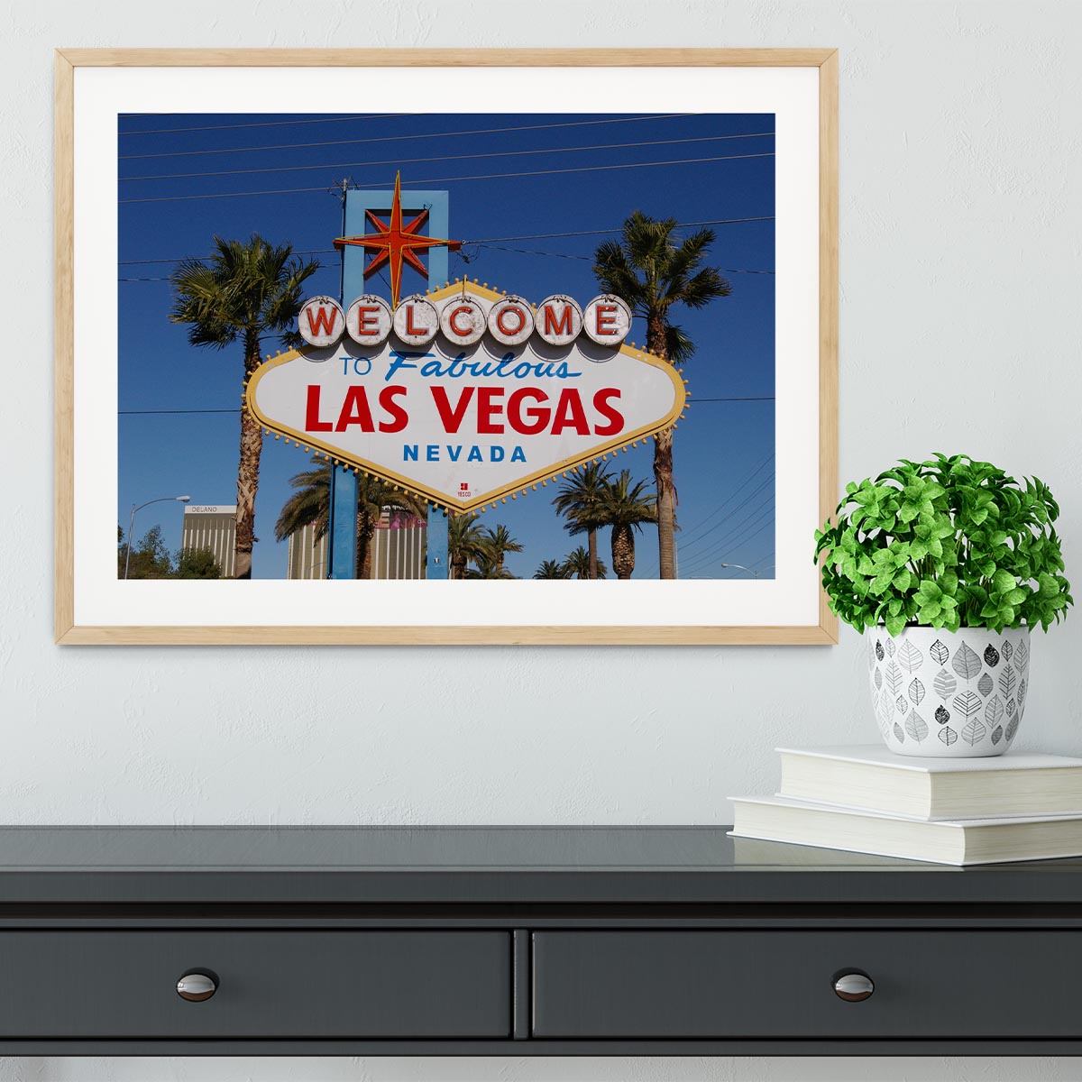 Welcome To Las Vegas Framed Print - Canvas Art Rocks - 3