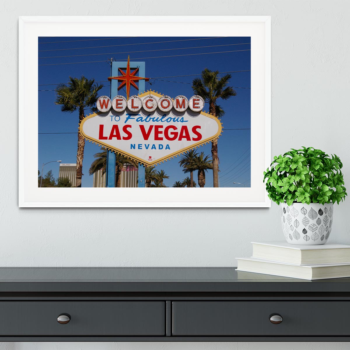 Welcome To Las Vegas Framed Print - Canvas Art Rocks - 5