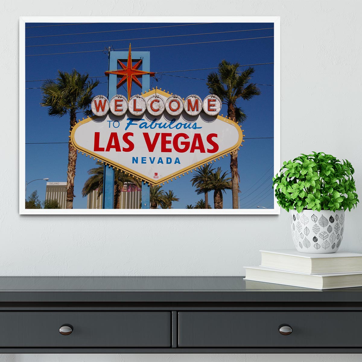 Welcome To Las Vegas Framed Print - Canvas Art Rocks -6