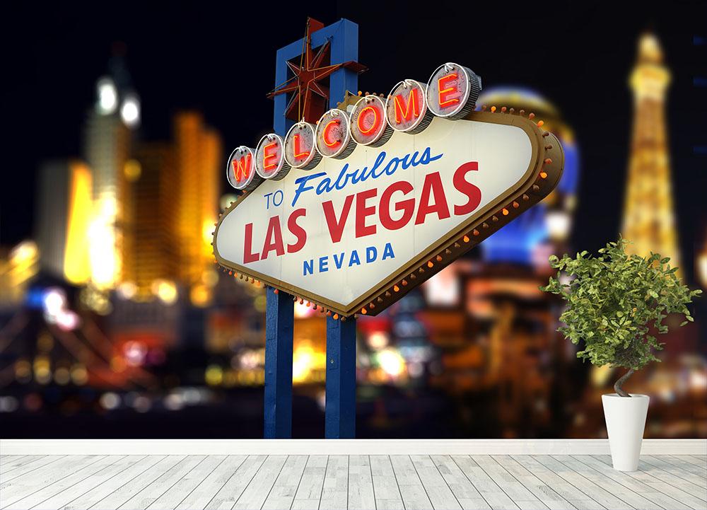 Welcome to Las Vegas Sign Black and White Acrylic Print