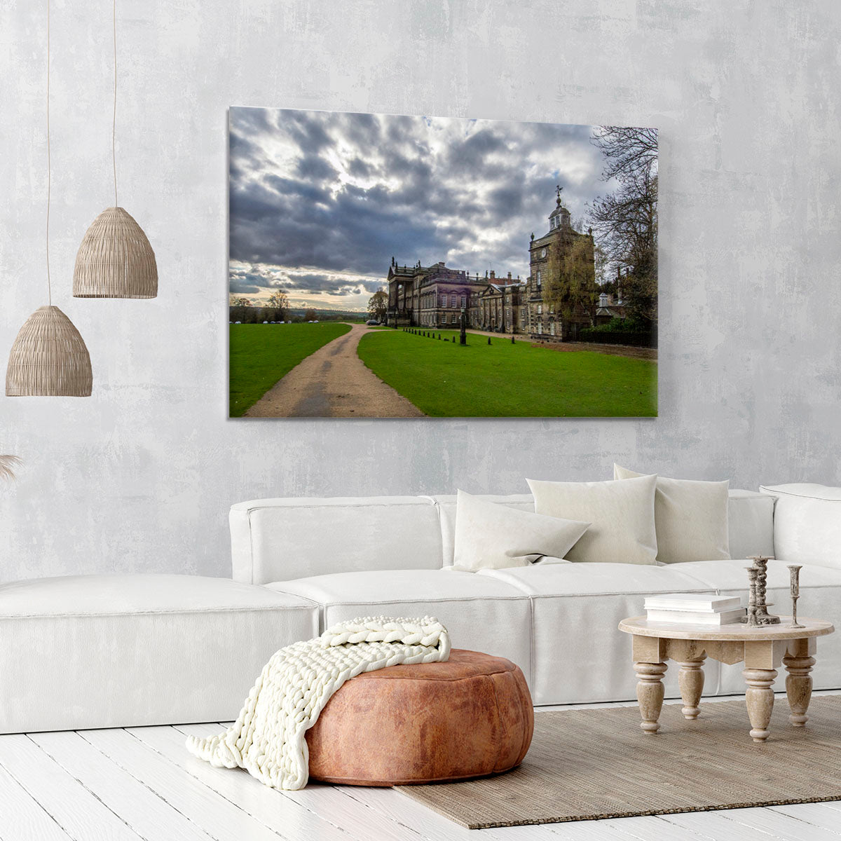 Wentworth Woodhouse Hall Canvas Print or Poster - Canvas Art Rocks - 6