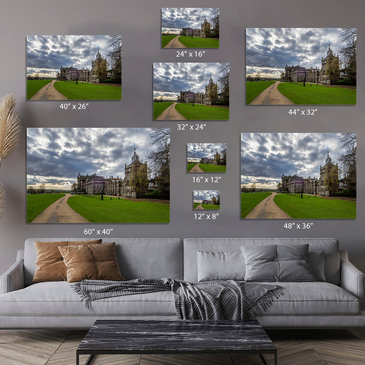 Wentworth Woodhouse Hall Canvas Print or Poster - Canvas Art Rocks - 7