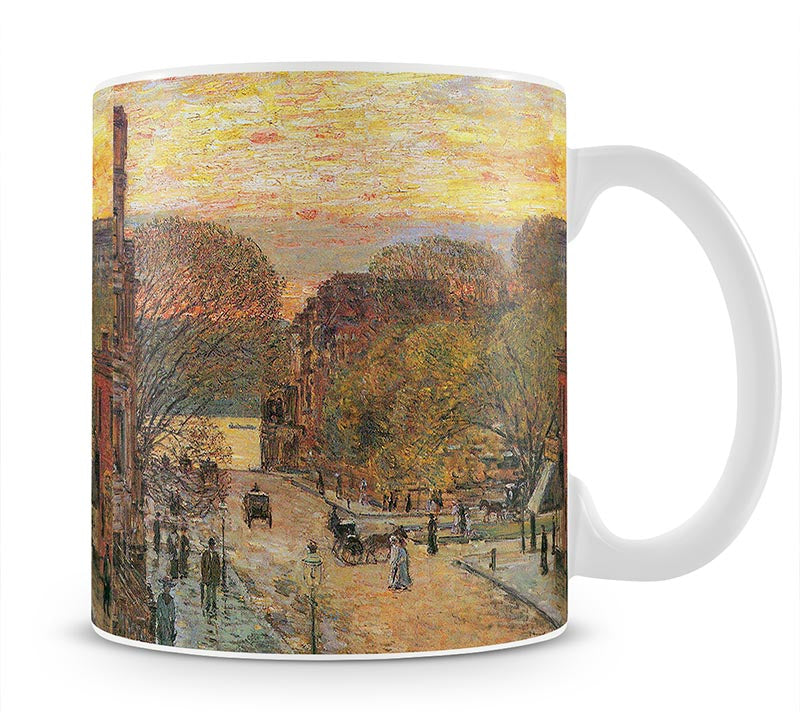 West 78th Street in Spring by Hassam Mug - Canvas Art Rocks - 1