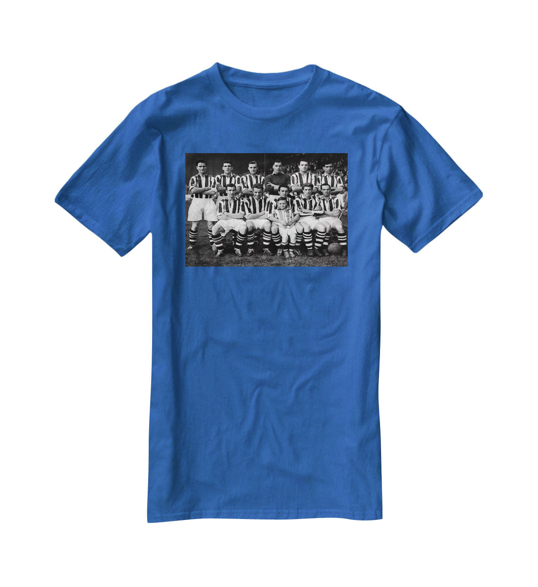 West Bromwich Albion Football Club Team Photo 1955-56 T-Shirt - Canvas Art Rocks - 2