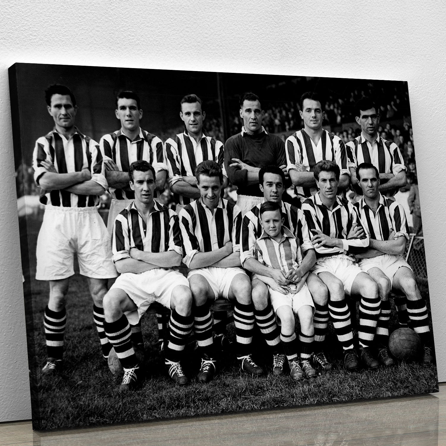 West Bromwich Albion Football Club Team Photo 1955-56 Canvas Print or Poster - Canvas Art Rocks - 1