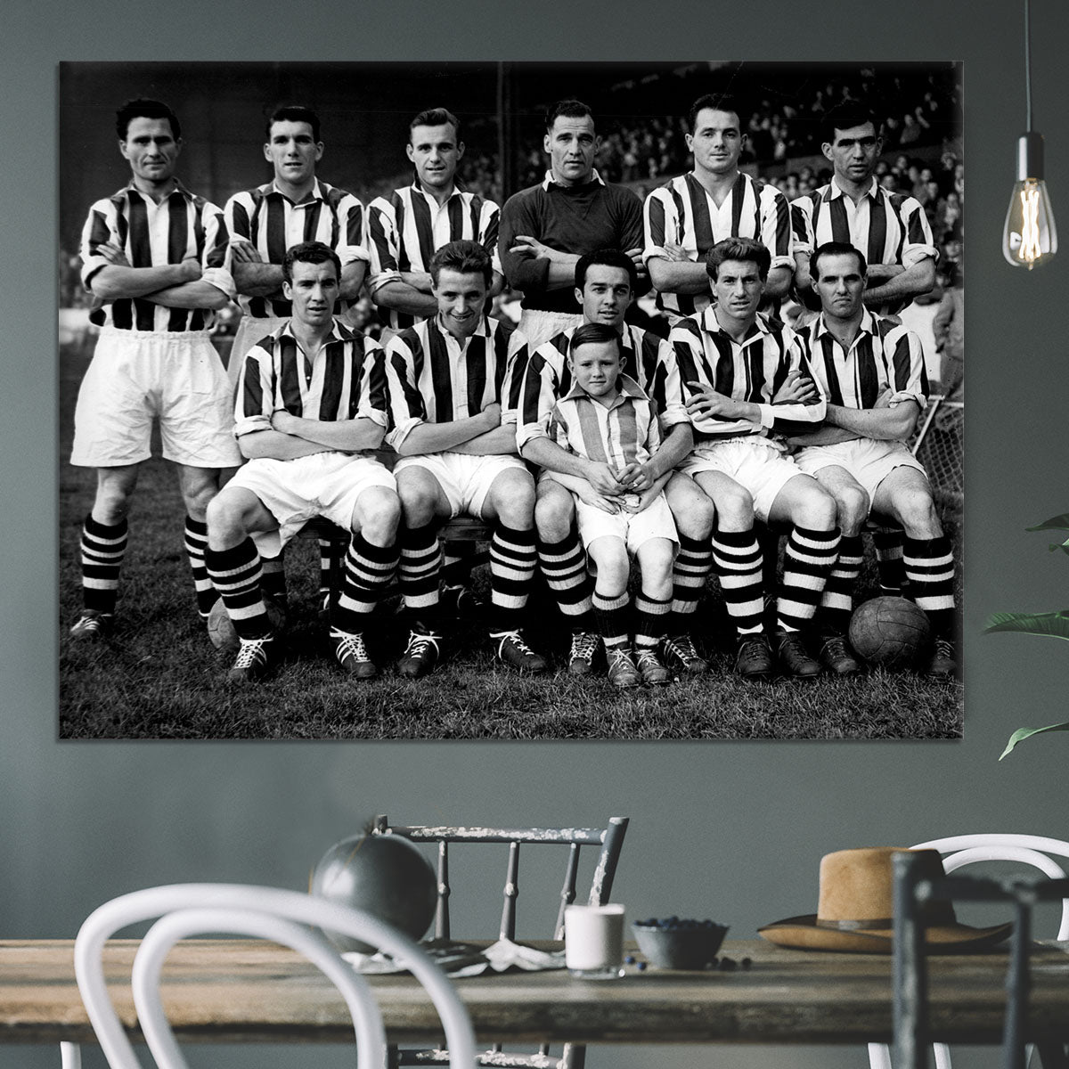 West Bromwich Albion Football Club Team Photo 1955-56 Canvas Print or Poster - Canvas Art Rocks - 3